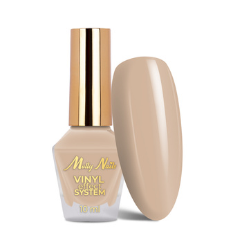 Klassischer Nagellack STEP 2: Color Lacquer Vinyl Effect System MollyNails Latte 10 ml