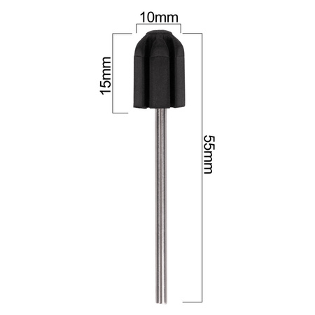 Supporto a perno in gomma per cappucci da pedicure da 10 mm