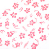 Thin, self-adhesive flower nail stickers SWA20, light pink