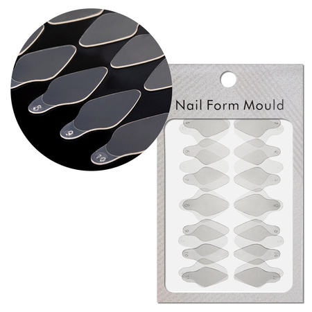 Self-adhesive silicone molds for Dual Form oval short ST012-2 MollyLac 24 pcs.