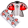 Ladybug ladybug nail mold templates MollyLac 100 pcs