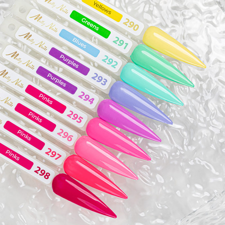 Esmalte híbrido LED/UV Gel Polish Sorbet n.º 298 Raspberry Punch de MollyNails, sin HEMA ni Di-HEMA, 8 g