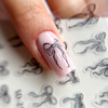 5D Self-Adhesive Black Bow Nail Stickers SD-2157