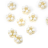 Adornos para uñas: flores de perlas 3D MollyNails n.º 3, 10 unidades