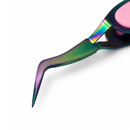 Pince à ongles professionnelle MollyNails rose pour la pose de faux ongles