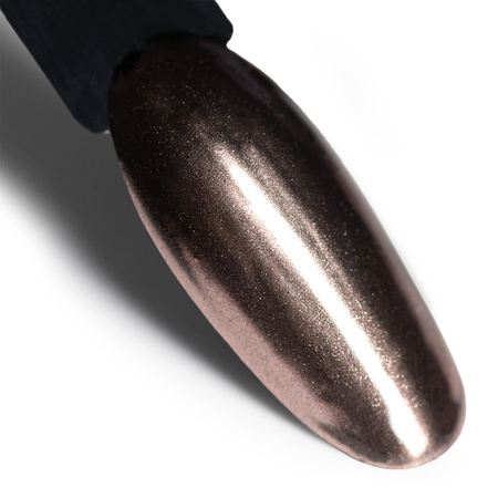 Дзеркальний пилок для декорування нігтів MollyLac Glass Effect Brown № 10