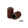 Capuchones para manicura y pedicura mandriles capuchones abrasivos cilindro 6 mm grano 80 AlleMed marrones 10 unidades.