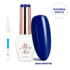 Esmalte híbrido LED/UV Gel Polish The Trend Edit n.º 306 Deep Navy MollyNails sin HEMA/Di-HEMA, 8 g + muestrario de tonos azules GRATIS