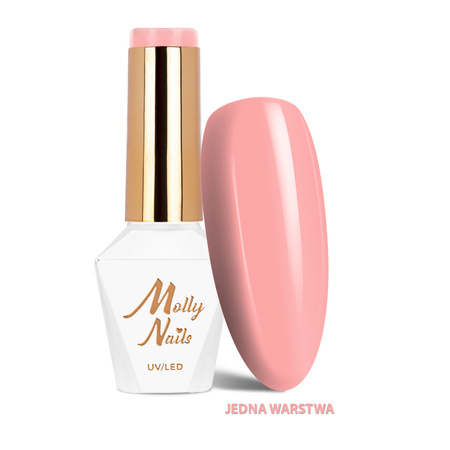 Lakier hybrydowy MollyNails Wedding Yes, I Do Sweet Princess HEMA/Di-HEMA Free 8g Nr 25