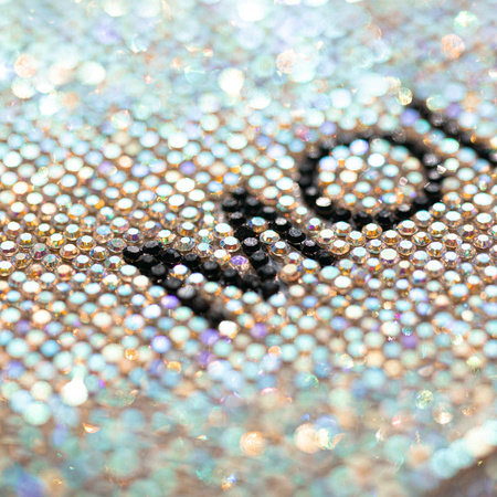 Lampada UV/LED da 36 W MollyNails per smalti ibridi, gel e acrilogel, senza fili, con strass V9BAT