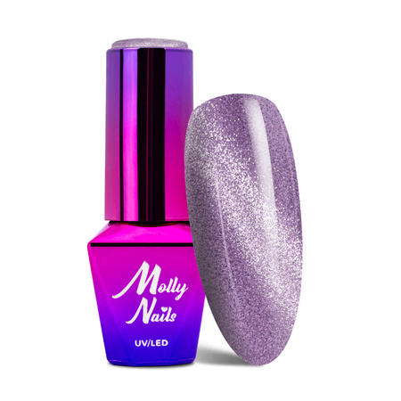 MollyNails Cat Eye Womanity Miss Violet Hybrid Nail Polish 8g No. 442