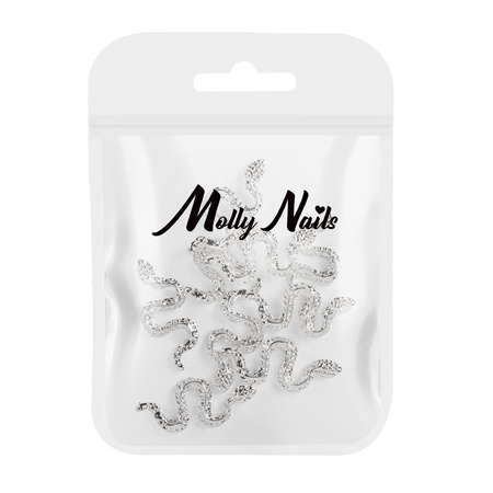 Décorations pour ongles « serpents » 3D MollyNails SZ-152, 10 pièces