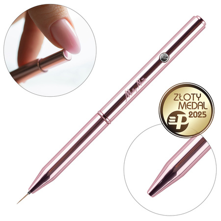 Automatic decorating brush Liner medium Pro Art rose gold MollyNails 9 mm