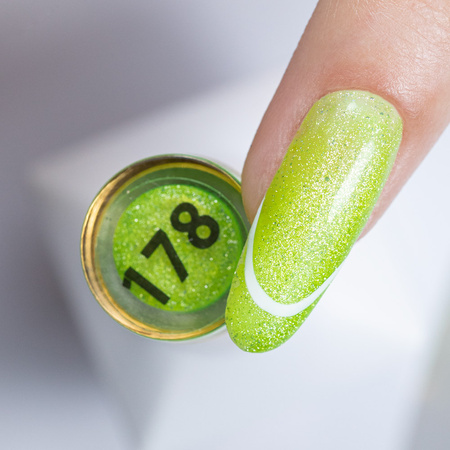 Lakier hybrydowy MollyNails Neon Flashy Cat Eye HEMA Free 8g Nr 178