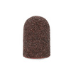 Capuchons abrasifs pour pédicure avec insert en coton, 16 mm, grain 60, marron, AlleMed, 100 pièces