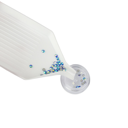 Set per decorazioni con strass: applicatore, cera, vassoio e pinzette