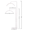 30W LED Arc Floor Beauty Light, Shadowless, White HD-M6X