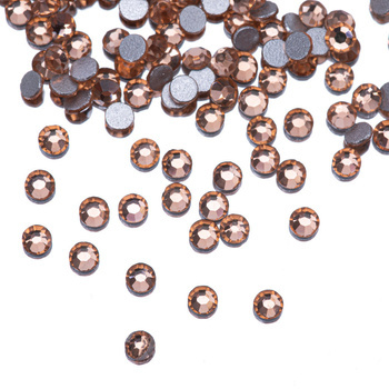 Strass en verre pour ongles SS5 Light Peach, environ 50 pièces.