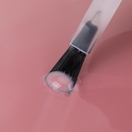Формуючий гель у флаконі з пензликом Gel in Bottle MollyNails Pro Salon Smoky Pink без HEMA/Di-HEMA, 15 г