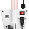 Lámpara LED de belleza de arco de 45 W, de pie, sin sombras, blanca, modelo HQ-U28
