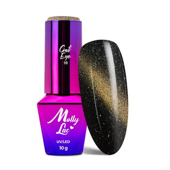 Magnetischer Hybridlack mit Cat-Eye-Effekt „Cat Eye Flashing Magic“ von MollyLac, 10 g, Nr. 157