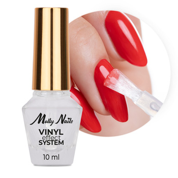 Capa superior con filtro UV STEP3: High Gloss Top Coat Vinyl Effect System MollyNails 10 ml