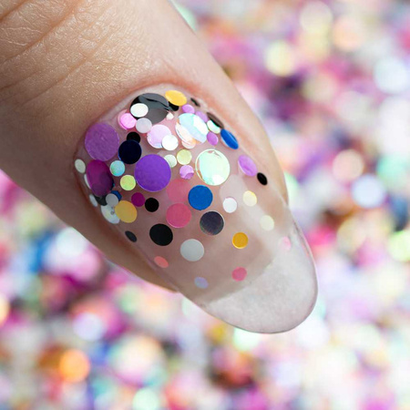Pop-Up! Pecas, confeti, gotitas, puntitos y círculos Princess Nails para decorar las uñas N.º 5, 20 g
