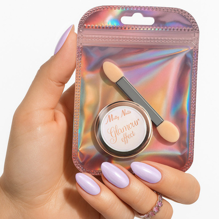 Glamour-Effekt-Nagelstaub von MollyNails mit Handpuppe Nr. 5, 1 g