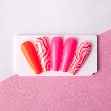 MollyNails Fancy Fashion Splash Of Pink Neon HEMA/Di-HEMA Free Hybrid Nail Polish 8g No. 332