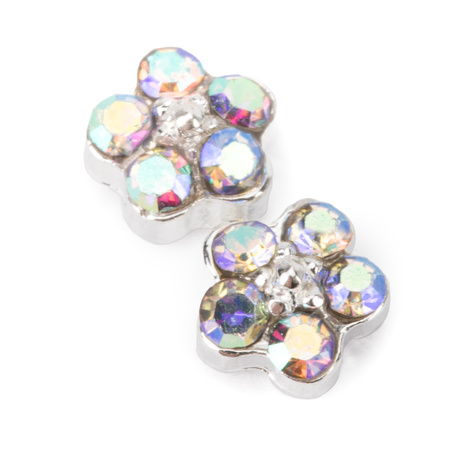 MollyNails K1124 3D flower nail decorations, 10 pieces