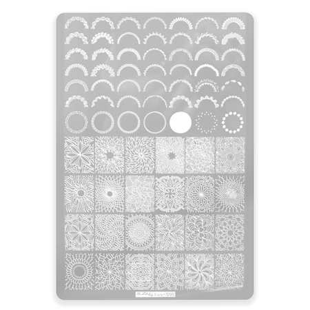 Placa con motivos para sellos plus-090