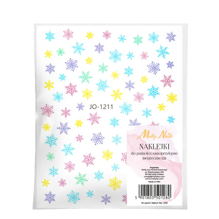 Adesivi natalizi per unghie MollyNails JO-1211