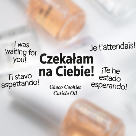 Occasional oil for cuticles and nails with Choco Cookies fragrance, 5 ml