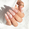 Gradient adhesive nail stickers/French/Ombre/French smile line 23 pcs. white SD-1933
