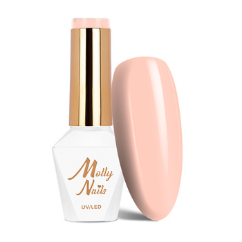 Smalto ibrido MollyNails Yoghurt Milky Muffin senza HEMA/Di-HEMA 8 g n. 126