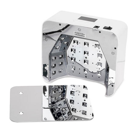 Lampada UV/LED da 36 W MollyNails per pedicure con supporto, senza fili, bianca V10BAT