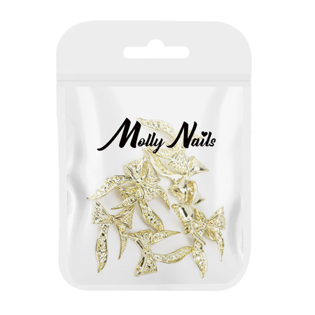 Décorations pour ongles : nœuds 3D MollyNails n° 2, 10 pièces