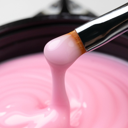 Гель для створення щільної, твердої желеподібної структури Jelly Builder Gel від MollyNails, відтінок Candy Pink, без HEMA/Di-HEMA, 15 г