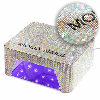 Lampada UV/LED da 36 W MollyNails per smalti ibridi, gel e acrilogel con strass V9