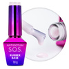 Baza kauczukowa elastyczne paznokcie manicure pedicure S.O.S. Antidotum MollyNails Milky Blush 10g