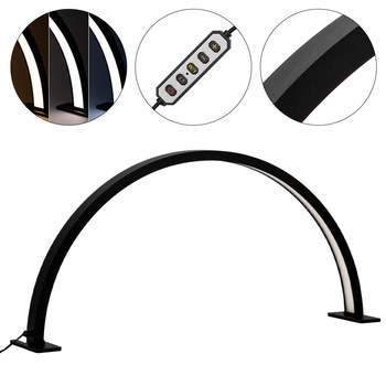 35-W-LED-Kosmetiklampe, bogenförmig, schattenfrei, schwarz, Größe L, HQ-75X