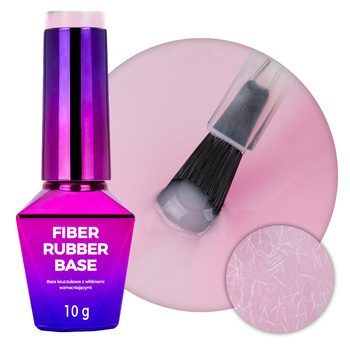 LED/UV-Grundierung mit Fasern von MollyNails Rubber Fiber Base Angel Pink 10 g