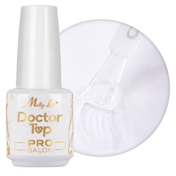 Doctor Top Pro Salon MollyLac Clear 15g self-regenerating no-wipe top coat