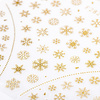 Adhesivos finos para uñas con motivos navideños de MollyNails F282 dorados