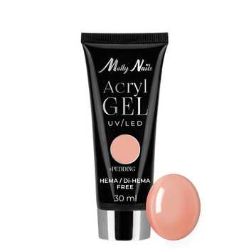 Polygel Acrylgel – Aufbau- und Verlängerungsgel AcrylGel MollyNails HEMA/Di-HEMA-frei Pudding 30 ml