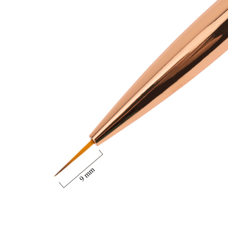 Double-sided gel brush, oval, for decorating, 9 mm, No Name