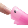 Clips for removing glitter from hybrid gel, pink, 10 pcs