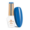 Esmalte híbrido MollyNails Blue Sky Dark Blue sin HEMA ni Di-HEMA, 8 g, n.º 116