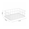 White Metal Basket Organizer No. 3