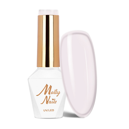 Esmalte híbrido MollyNails French Manicure Ice Pink sin HEMA ni Di-HEMA, 8 g, n.º 133